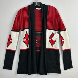BB Dakota Women’s XS Aztec Cardigan Sweater NWT Wool Blend